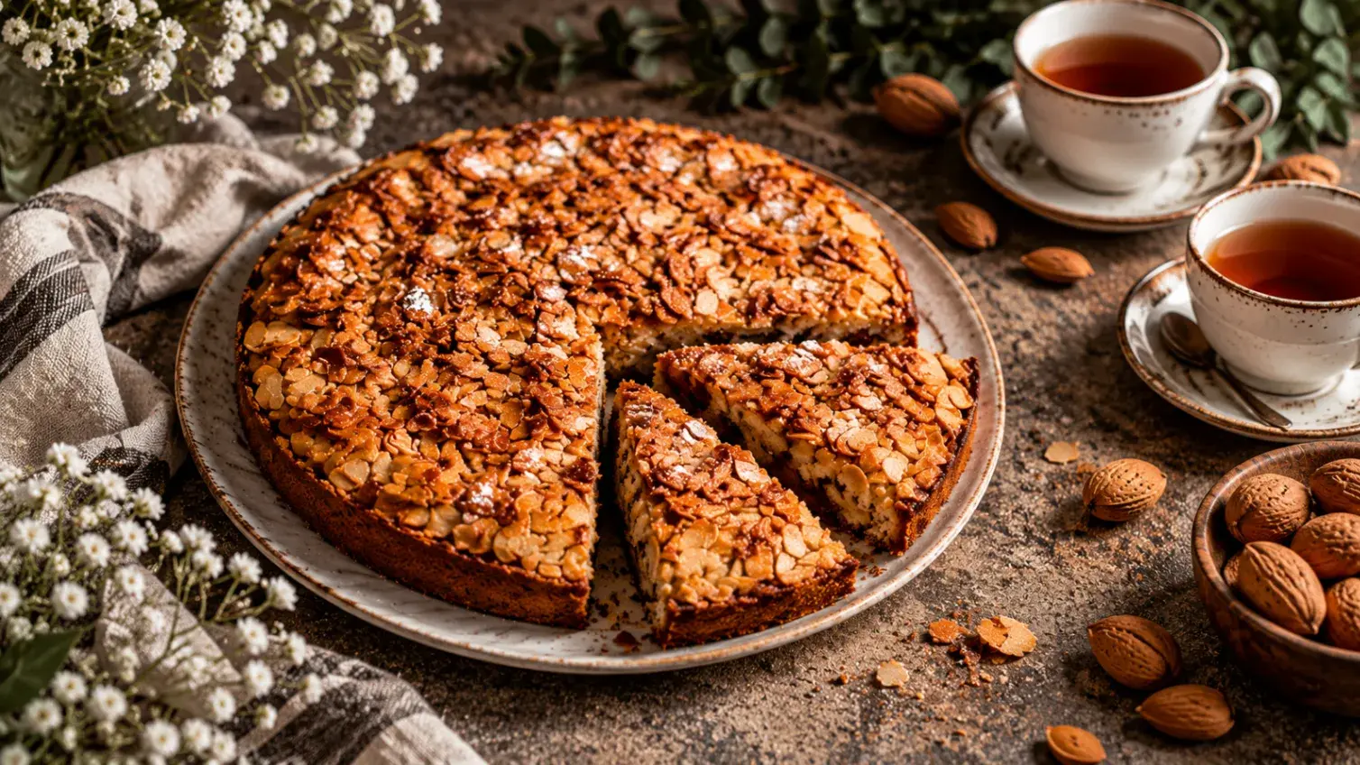 Bizcocho de nueces y almendras